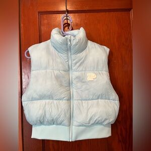 Victoria’s Secret Pink puffer vest blue